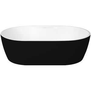 Nuvo Echo Oval Stone Counter Top Basin Black 550x350x127mm