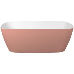 Nuvo Mode Rect Freestanding Stone Bath Coral 1600x720x436mm