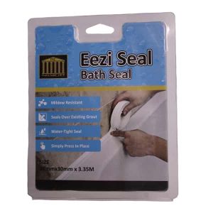 Eezi Seal Bath Strip White 30x30x3350mm