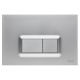 VitrA Loop Rectangular Dual Flush Plate Matt Chrome