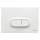 VitrA Loop Oval Dual Flush Plate High Gloss White