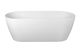 Nuvo Echo Oval Freestanding Stone Bath White 1600x720x600mm