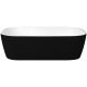 Nuvo Mode Rectangular Stone Counter Top Basin Matt Black